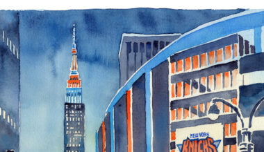 While Knicks Fans Celebrate, a New York Artist Fumes