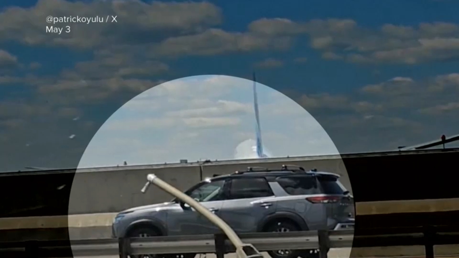 New details released after United plane flew 15 feet above NJ Turnpike, striking pole, truck, NTSB report says