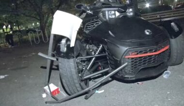 9 injured when motorcycle strikes group inside Commodore Barry Park in Brooklyn