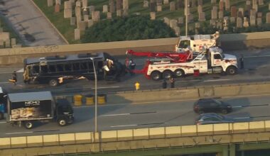 New York City crash: 2 killed, dozens injured after bus carrying Royal Jordanian crew from JFK to hotel rolls over on Long Island Expressway