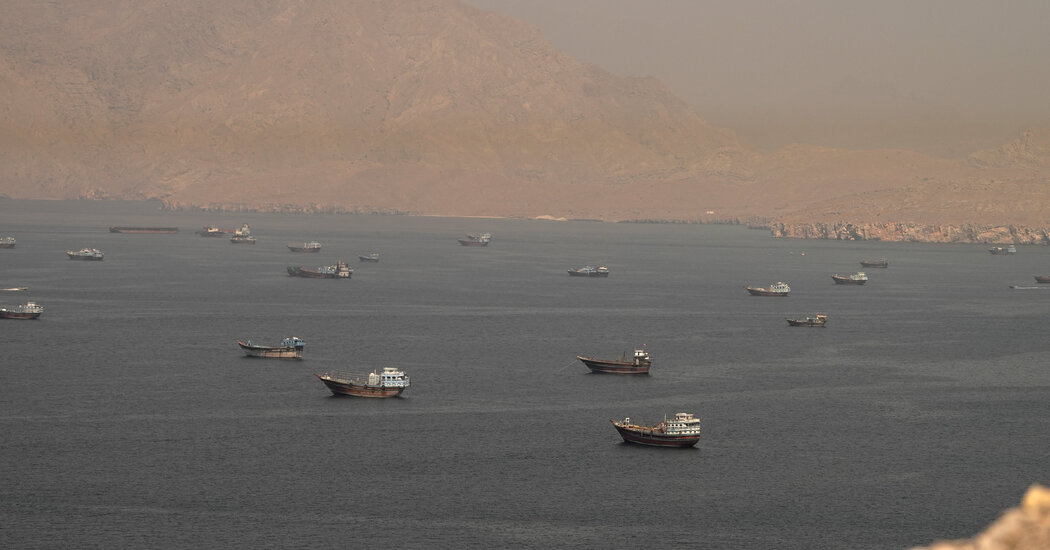 Stranded Ships Hoping for Escape Find a Turbulent Strait of Hormuz