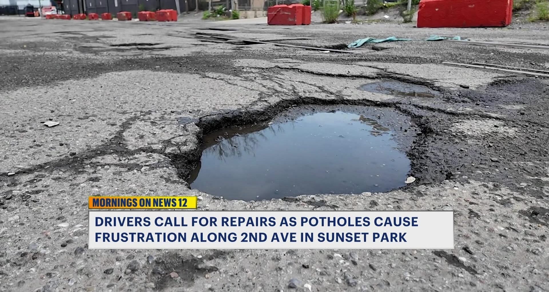 News 12 | Brooklyn | Drivers Call For Repairs As Potholes Frustrate Motorists Along Second Avenue In Sunset Park