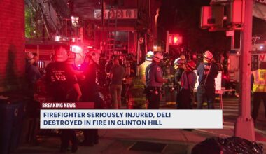 News 12 | Brooklyn | Fire Tears Through Clinton Hill Deli Injures Firefighter And Residents