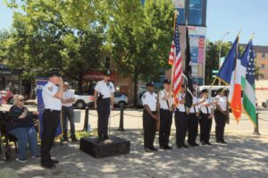 The National Anthem was sung by Officer Trinity Burgos.