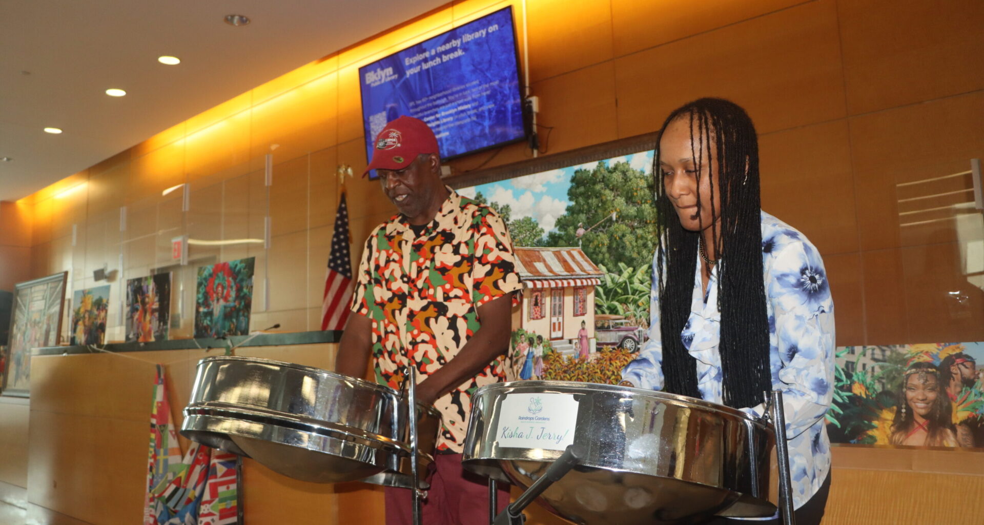 Entertainment courtesy of Steel Band Vibes. Photo: Mario Belluomo/Brooklyn Eagle