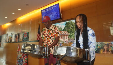 Entertainment courtesy of Steel Band Vibes. Photo: Mario Belluomo/Brooklyn Eagle