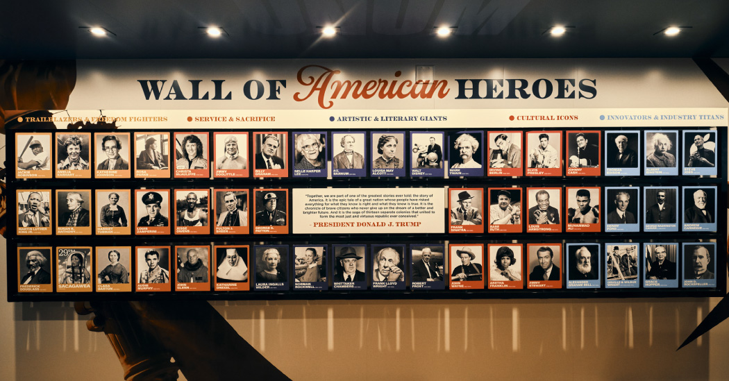 Inside Trump's Touring Exhibition of American Heroes