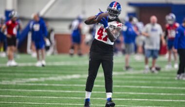 The Giants are glad Cam Jones' injury isn't serious.