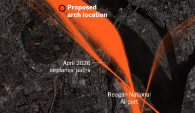 How Trump’s Proposed Arch Could Complicate D.C.’s Congested Airspace