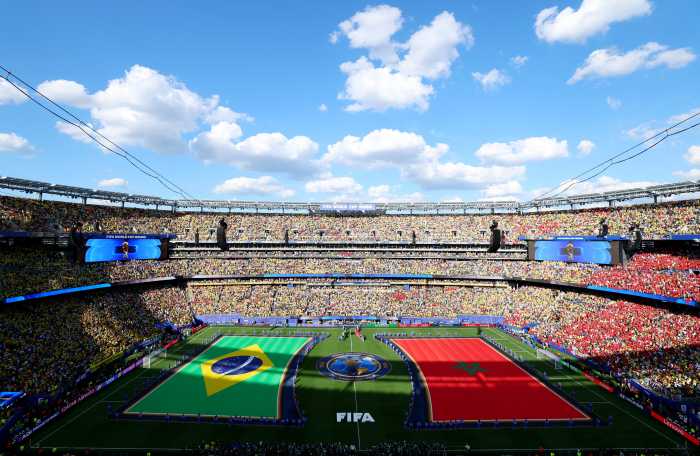 Brazil and Morocco took part in the first World Cup match at MetLife Stadium last week. Photo via Reuters. 