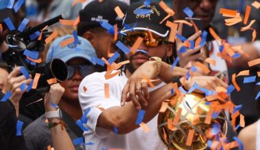 Knicks Parade Turns Lower Manhattan Into Orange And Blue Party