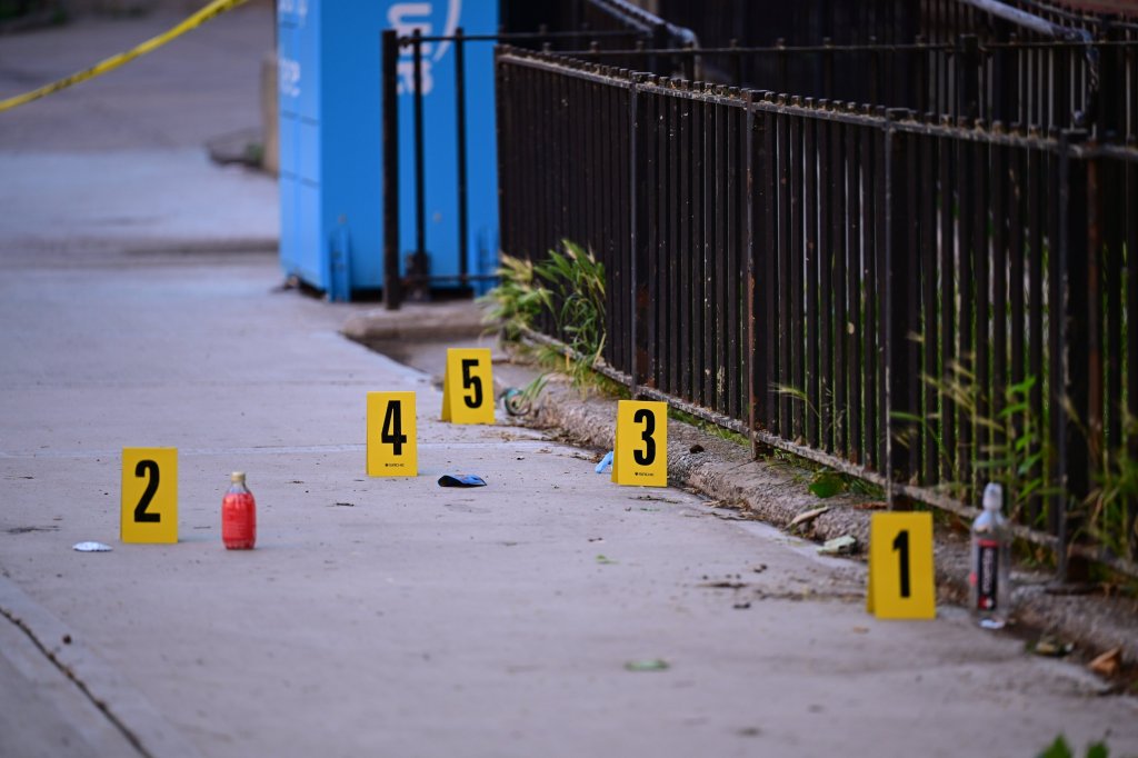photos of evidence markers