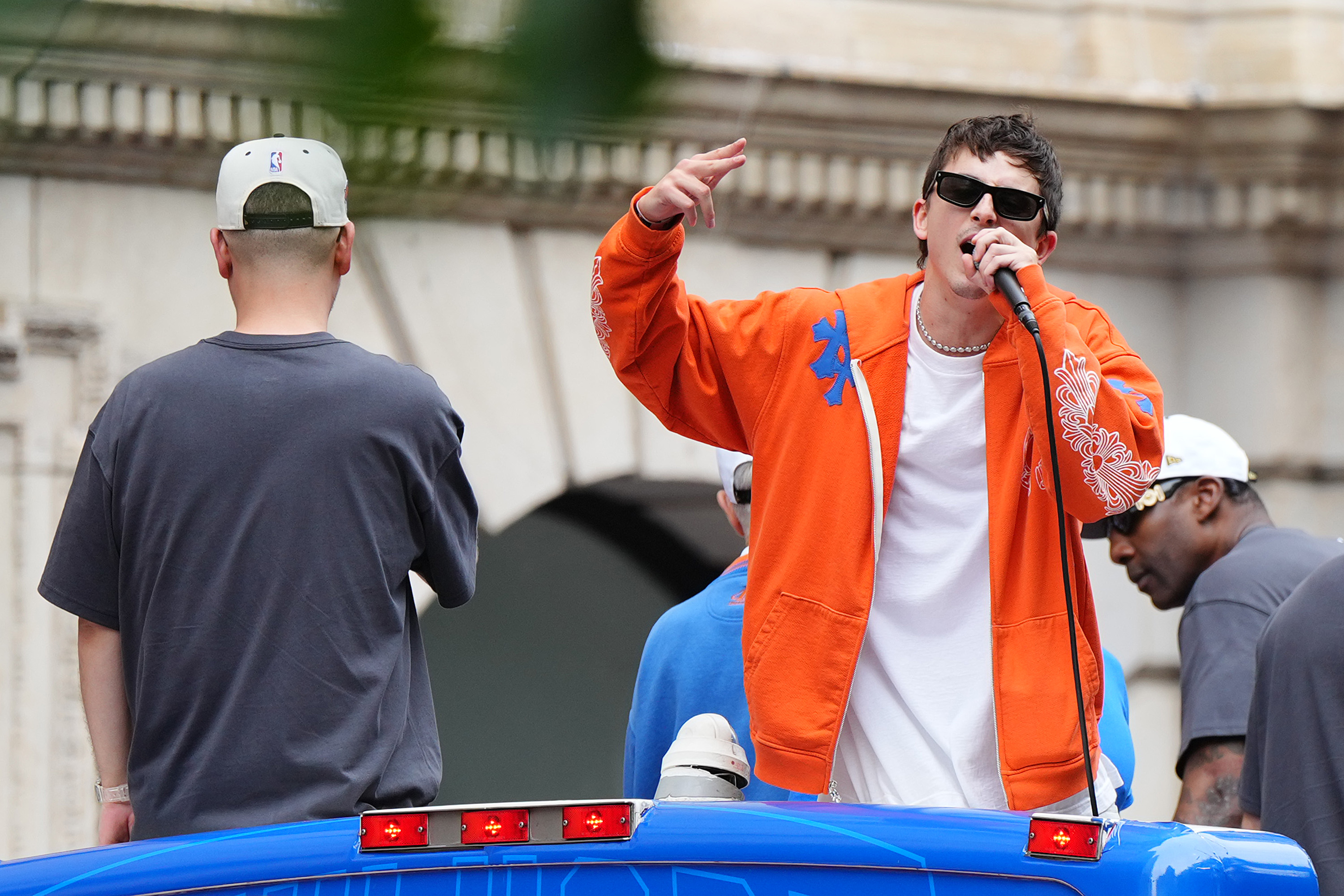New York Knicks ticker-tape parade down Manhattan's "Canyon of Heroes" to celebrate their 2026 NBA Championship