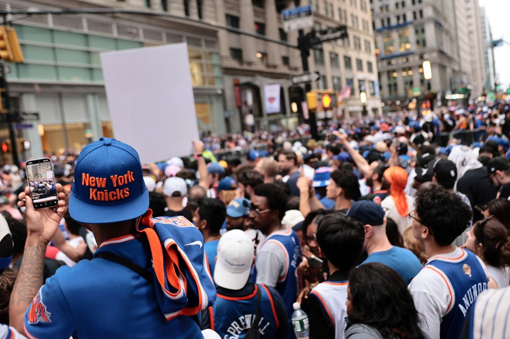 New York Knicks NBA Champions ticker-tape parade.