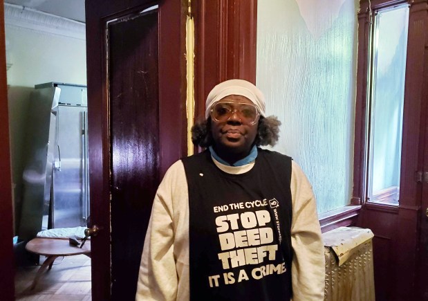 Carmella Charrington is pictured at her home on Jefferson Ave. in Bedford Stuyvesant, Brooklyn, on Wednesday, April 22, 2026. (Nicholas Williams / New York Daily News)