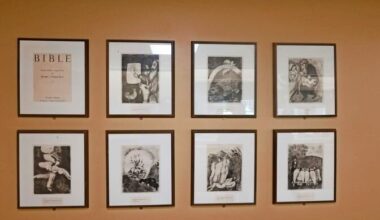 Several works by Russian artist Marc Chagall are displayed throughout the Hebrew Home, including original lithographs from his &ldquo;Bible&rdquo; series.