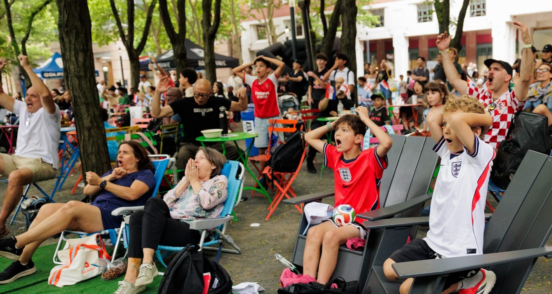 So much fun at the Kids Soccer Village & World Cup Watch Party in Downtown Brooklyn 6/17/26 | Brooklyn Bridge Parents