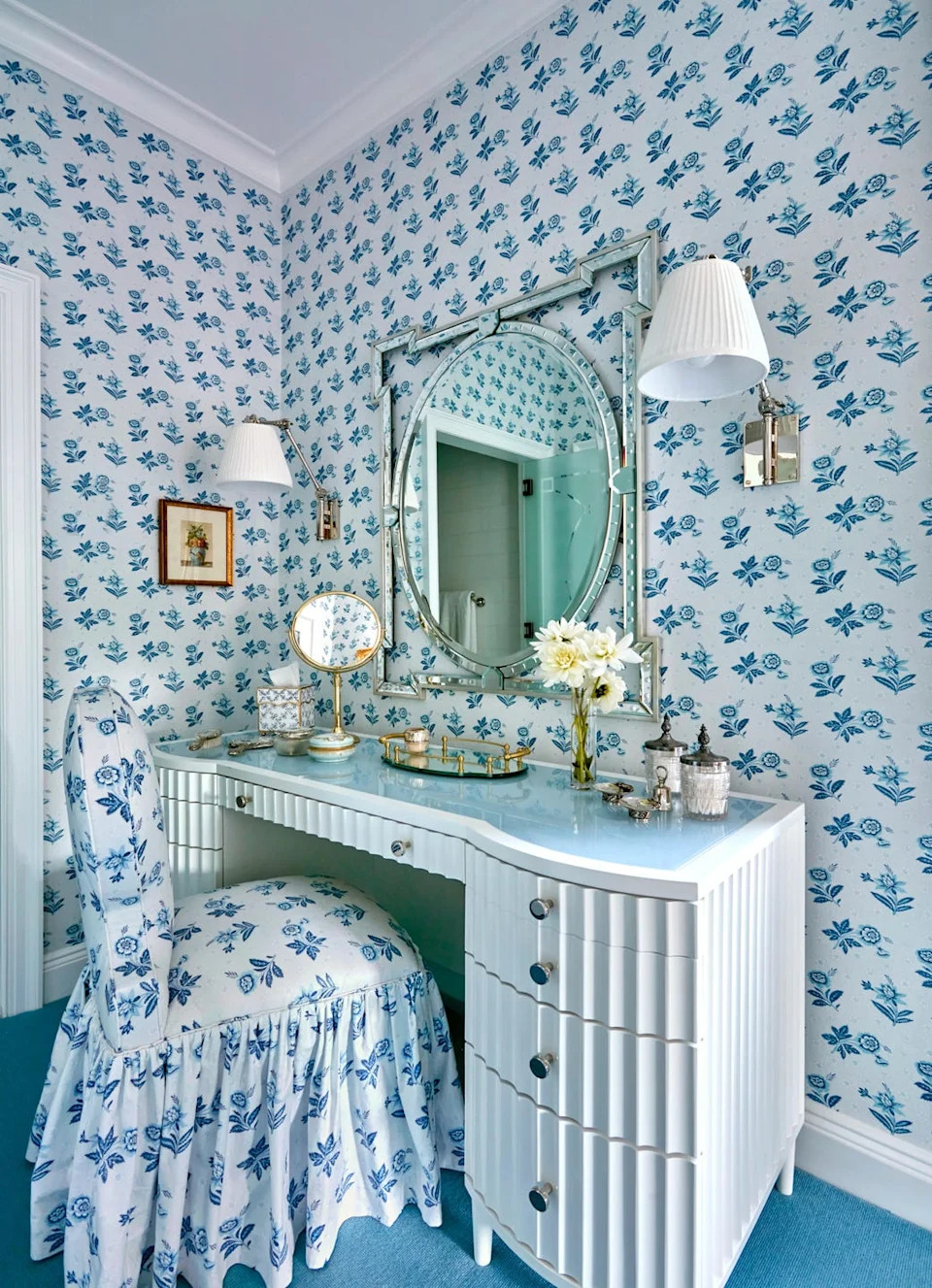 Anthony Baratta designed Manhattan apartment dressing room with elegant decor