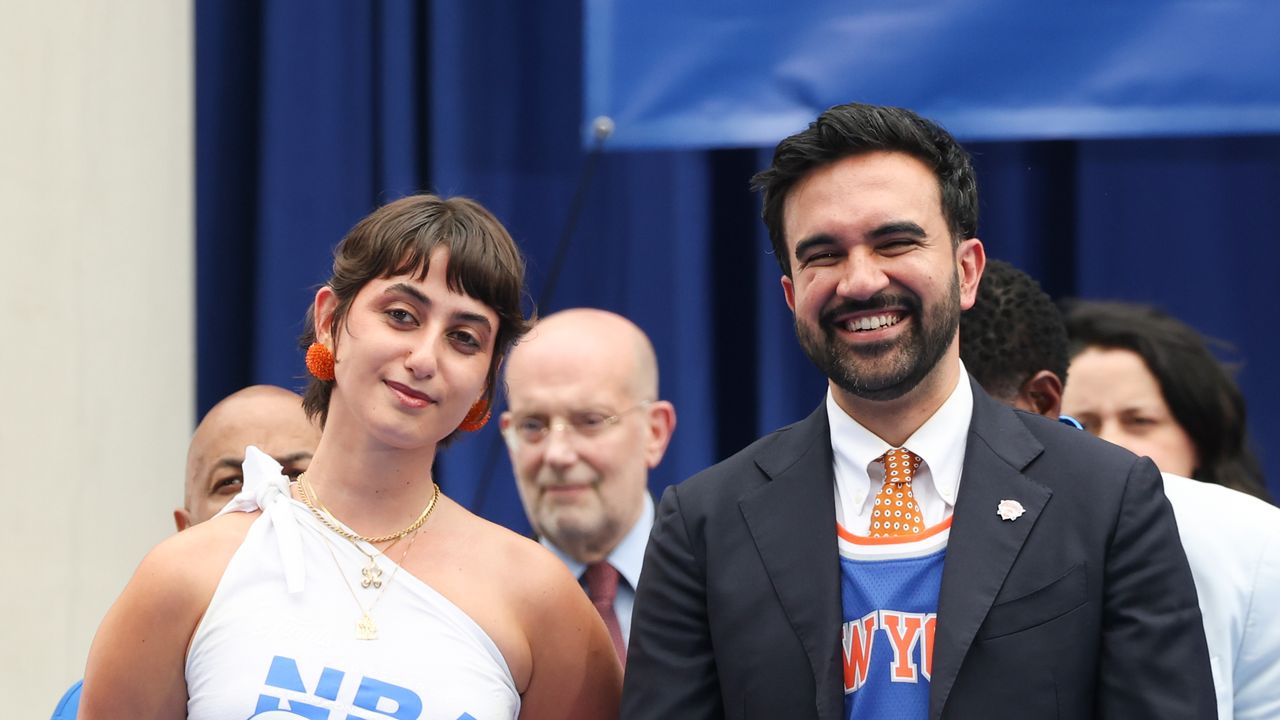 Exclusive: Rama Duwaji Sports Cult NYC Label at New York Knicks Championship Parade