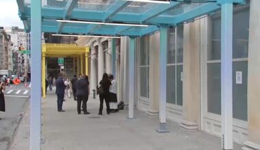 New, colorful sidewalk sheds going up in New York City