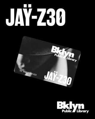 JAŸ‑Z 30 Limited Edition Library Card