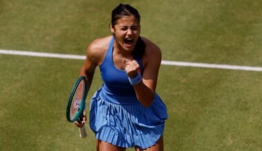 Emma Raducanu battles into Queen’s semi-finals despite injury scare