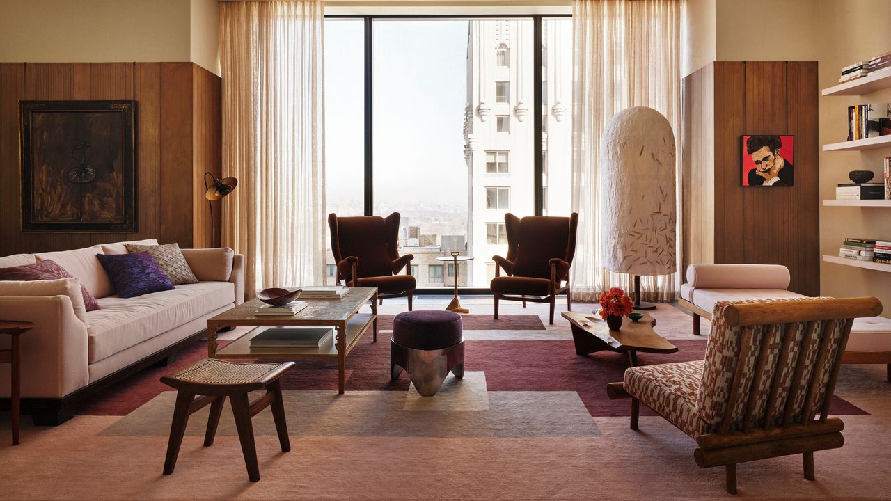 Inside a Manhattan High-Rise Apartment Where a Couple’s Different Design Perspectives Turned Into One Cohesive Theme