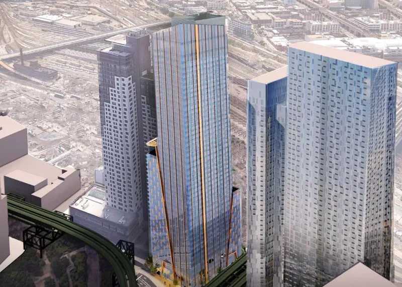 Construction rises above street level for upcoming 561-unit residential skyscraper in LIC – QNS