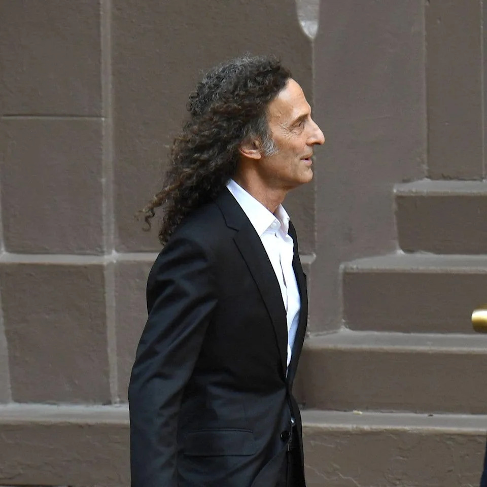 Kenny G attends the funeral of Clive Davis on June 29, 2026 in New York City.