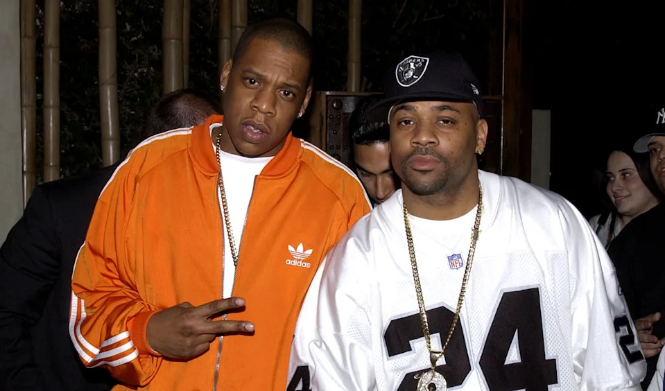 (L-R) Jay-Z and Damon Dash.