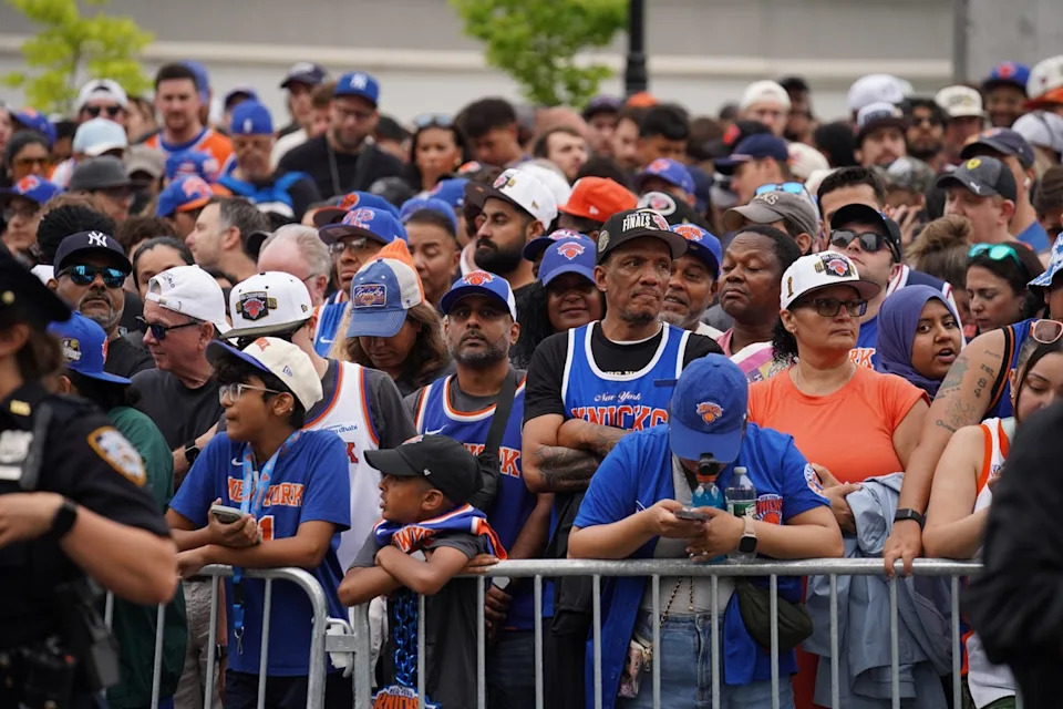 Police said they were deploying 10,000 officers for the event (AP Photo/Ryan Murphy)
