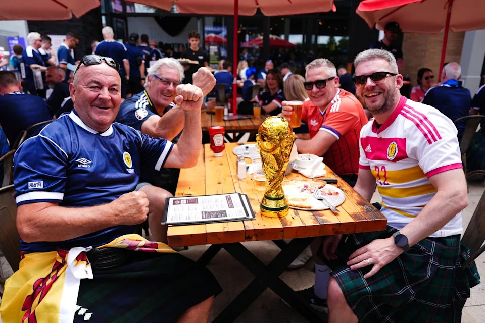 Scotland fans have been drinking parts of Boston dry (PA)