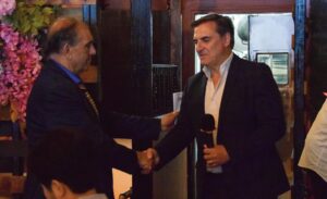 Tony Barsamian, Chairman of the BID, thanked Senator Gianaris for his remarks and presented him with an award for his years of dedication to Steinway Street and Astoria.