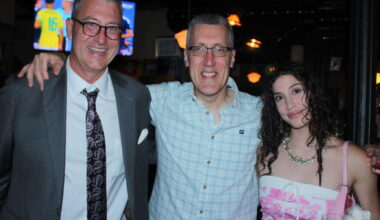 From left: Darran Winslow, Esq., Michael Farkas, Esq., and Isabella Farkas. Photo: Mario Belluomo/Brooklyn Eagle