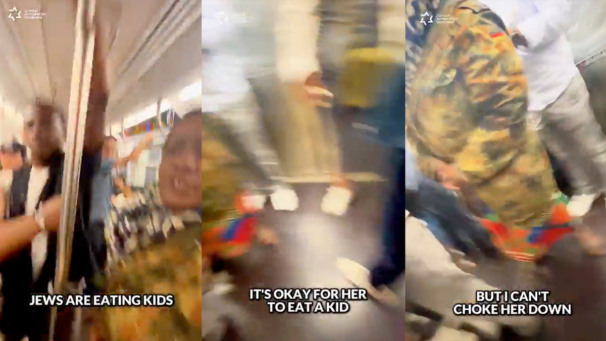 Split of Jewish attack video