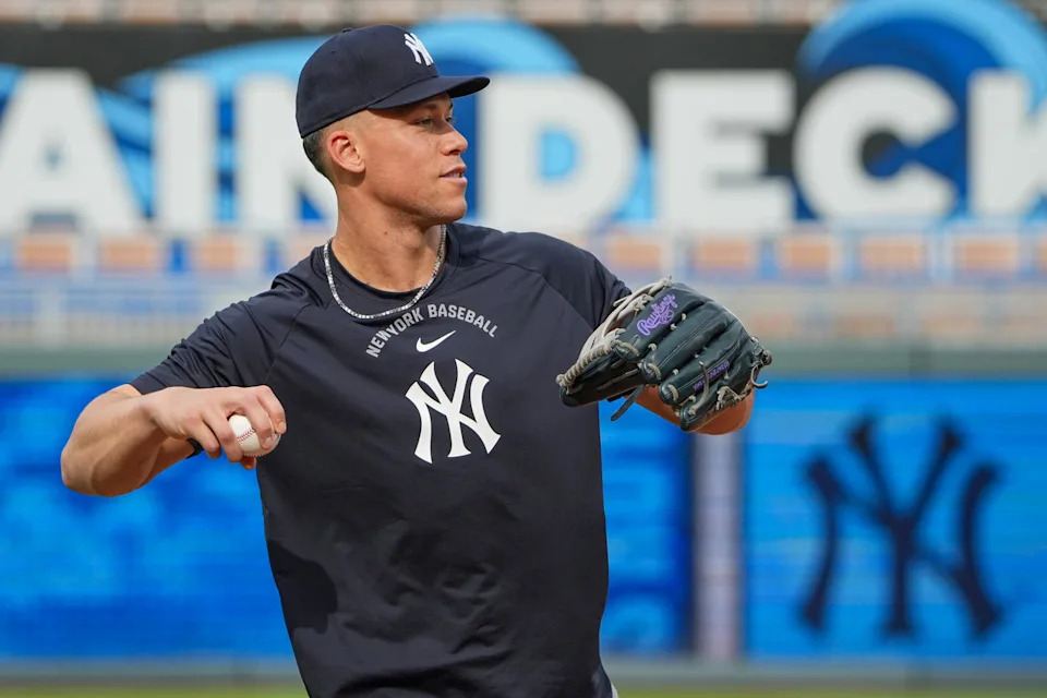 New York Yankees outfielder Aaron Judge. Credit: Denny Medley-Imagn Images.