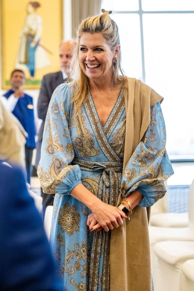 Queen Máxima pays tribute to India in recycled paisley dress with hidden cultural meaning