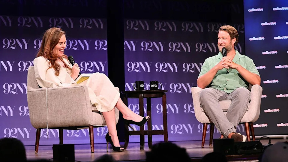 Erika Ayers Badan and Dave Portnoy standing together at 92NY in New York City
