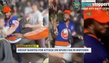 News 12 | Brooklyn | Knicks Fans Wanted After Violent Spurs Jersey Robbery