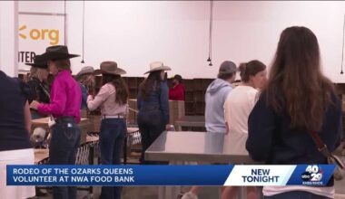 Rodeo of the Ozarks Queens help pack 4,680 meals at Northwest Arkansas Food Bank