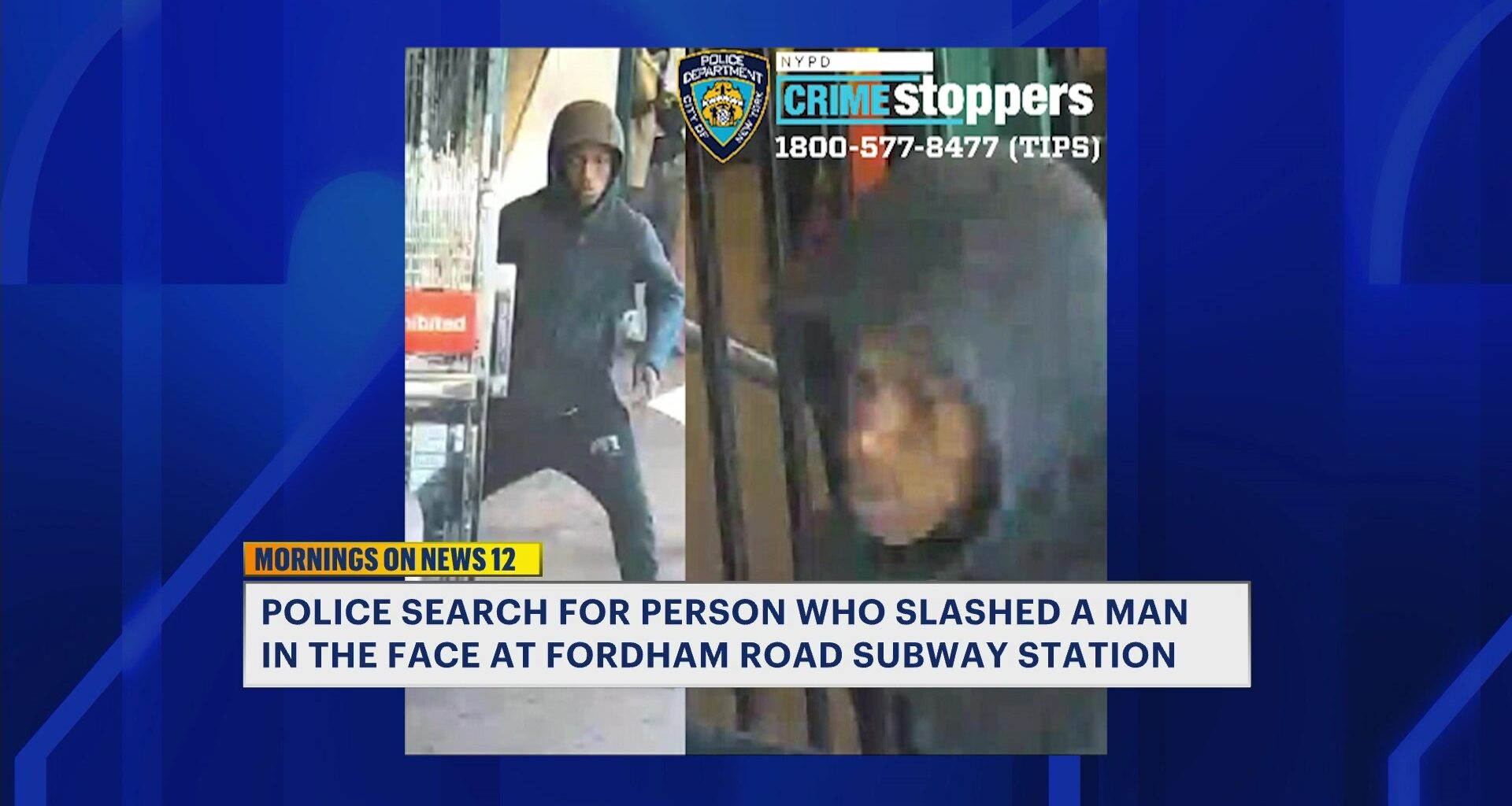 News 12 | Bronx | Man Slashed In The Face On 4 Train Platform In Fordham
