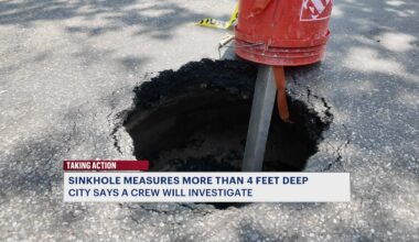 News 12 | Brooklyn | Taking Action Canarsie Neighbors Demand Action As Growing Sinkhole Tops Depth Of 4 Feet