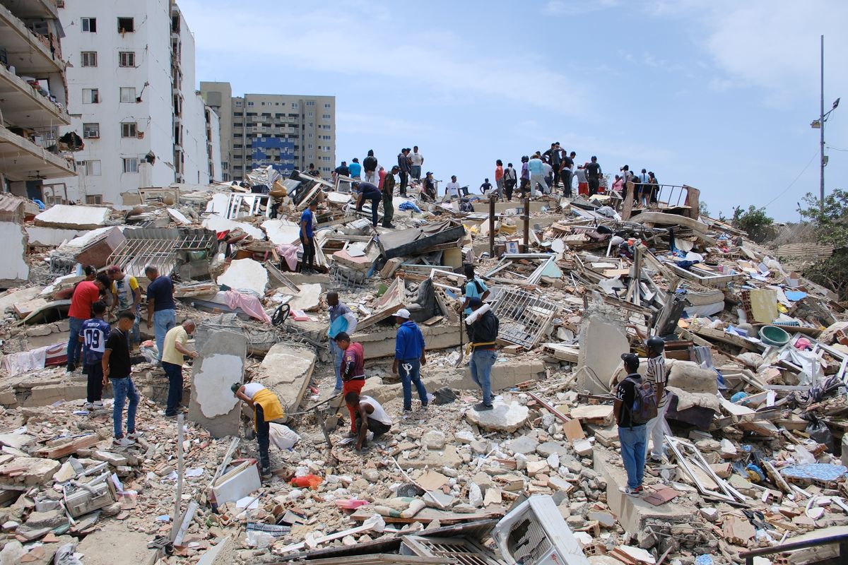 Rescue teams continue searching through the rubble after the devastating earthquakes struck Venezuela.