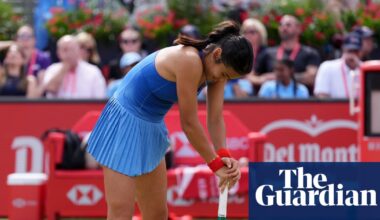 Emma Raducanu fights back from shocking start but loses Queen’s final to Donna Vekic | Tennis