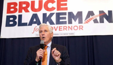 New York Republican governor candidate faces questions over the antigay company he keeps