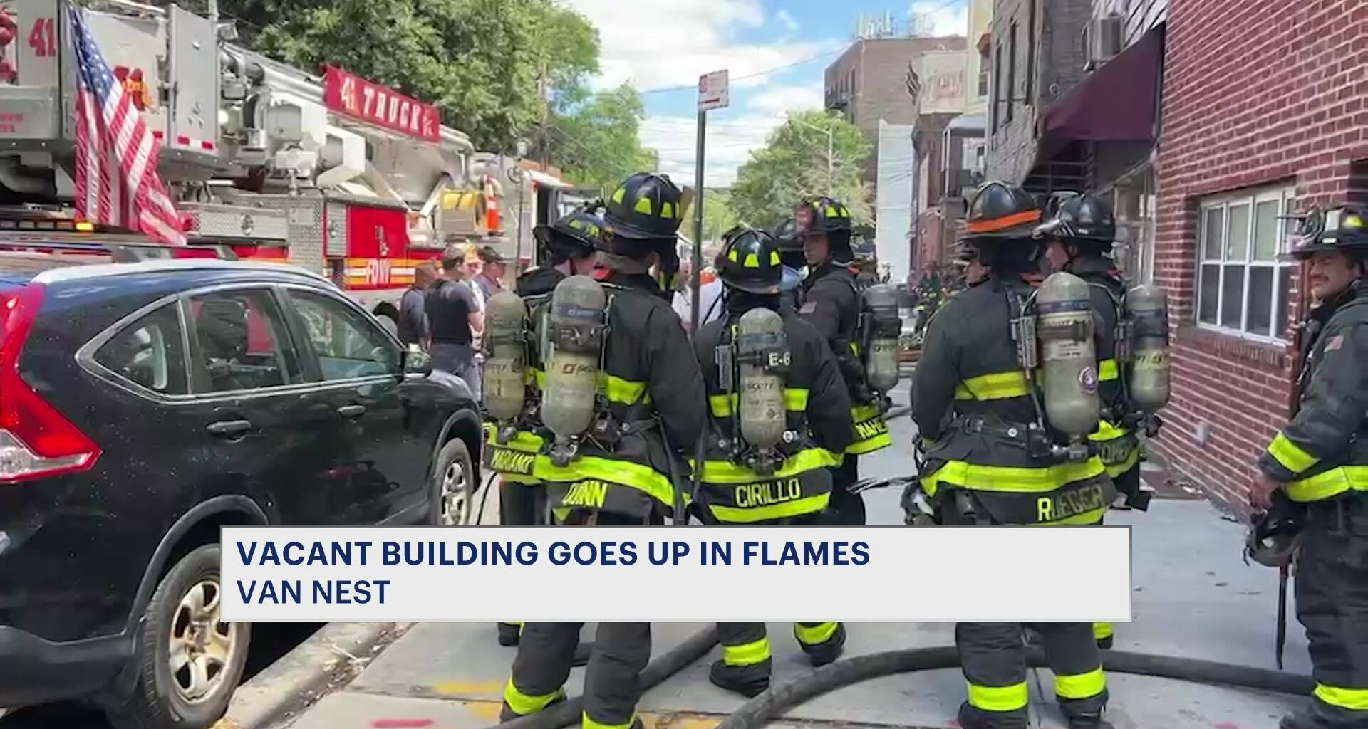 News 12 | Bronx | Vacant Van Nest Building Damaged In Two Alarm Fire