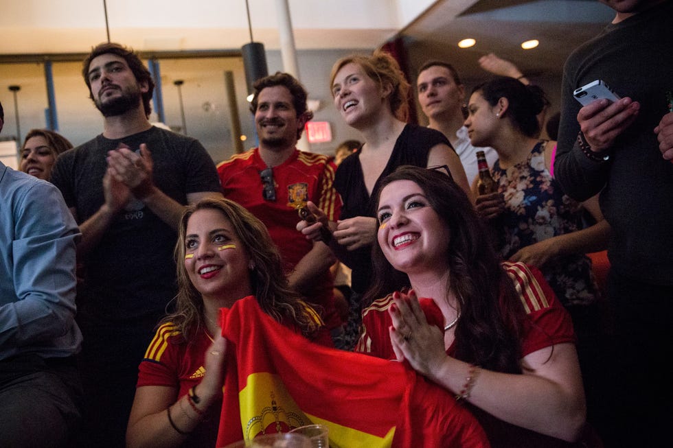 Soccer Fans Watch World Cup Matches In New York City