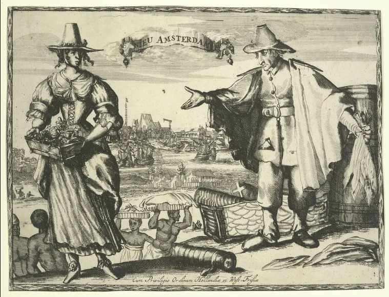 The Miriam and Ira D. Wallach Division of Art, Prints and Photographs: Print Collection, The New York Public Library. “Nieu Amsterdam” The New York Public Library Digital Collections. 1624 – 1699.