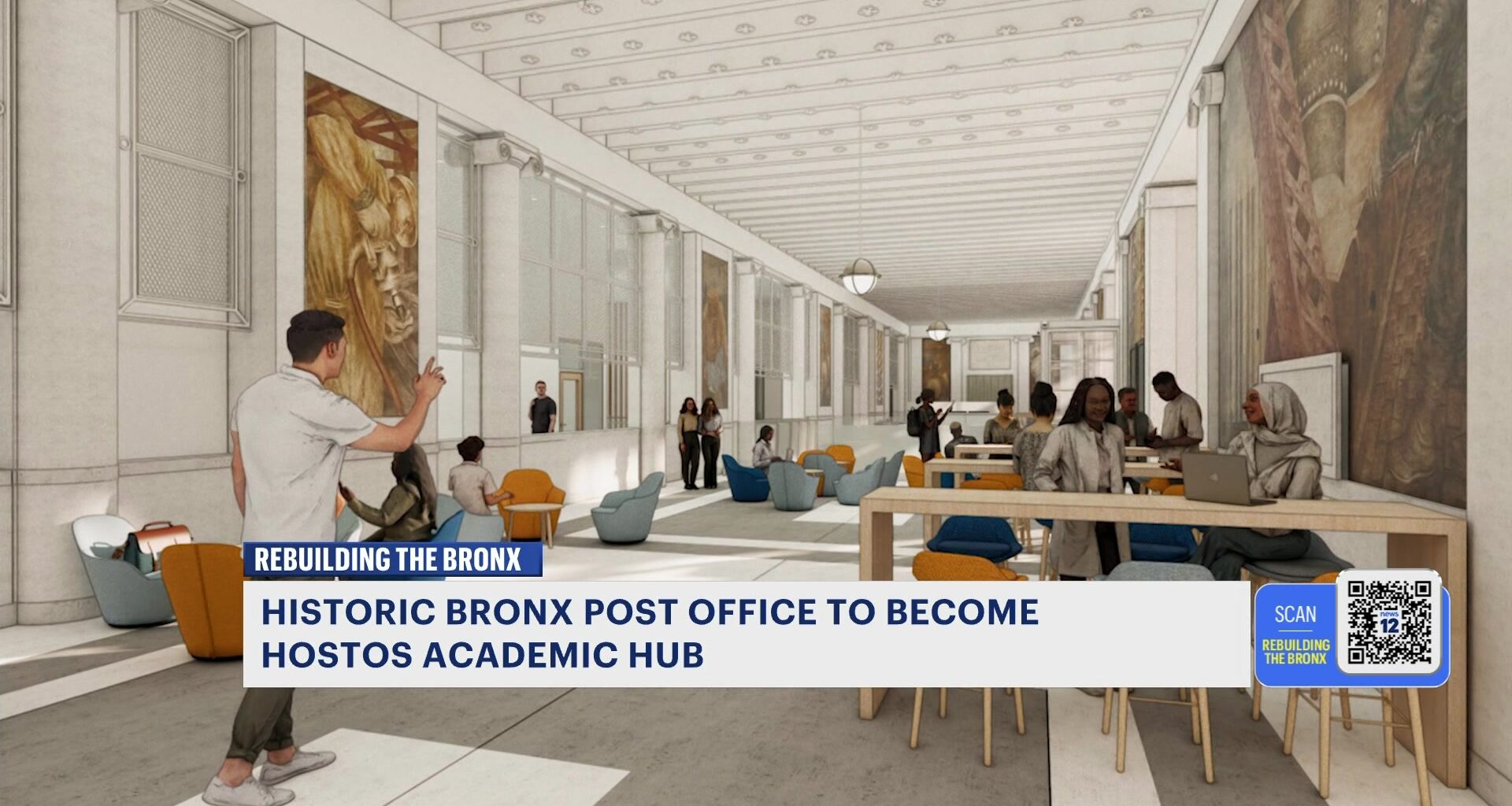 News 12 | Bronx | Historic Bronx Post Office To Become Hostos Academic Hub