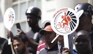 Delivery workers